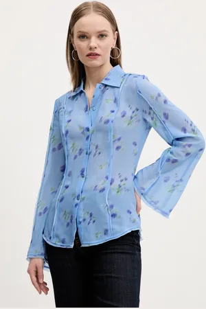 HUGO BOSS Koszula damska kolor regular z kołnierzykiem klasycznym 50531573