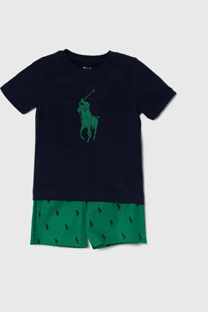 Ralph Lauren Piżama bawełniana dziecięca kolor wzorzysta
