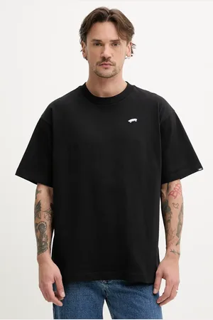 Vans T-shirt bawełniany męski kolor z aplikacją VN000P56BLK1