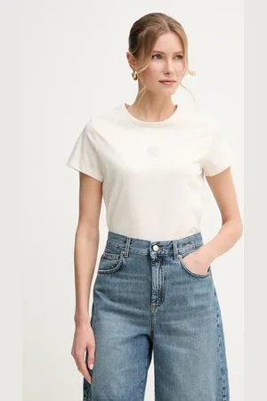 HUGO BOSS T-shirt bawełniany damski kolor 50537598