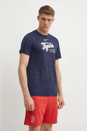 Nike T-shirt Detroit Tigers męski kolor z nadrukiem