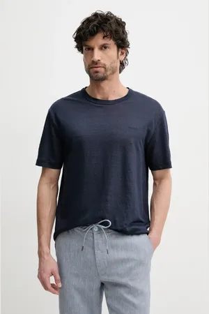 GANT T-shirt lniany męski kolor gładki 2003318