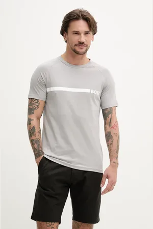 HUGO BOSS T-shirt bawełniany męski kolor z nadrukiem