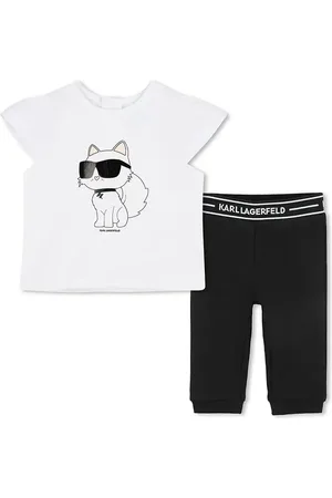 Karl Lagerfeld Komplet bawełniany niemowlęcy kolor Z30517