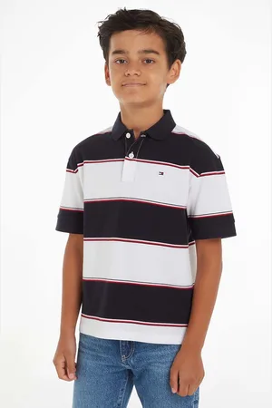 Tommy Hilfiger Polo bawełniane dziecięce kolor wzorzysty