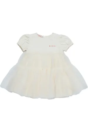 Marni Sukienka bawełniana niemowlęca MD294B DRESS kolor mini rozkloszowana M01439