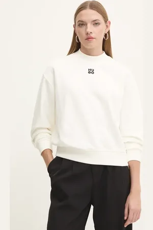 HUGO BOSS Bluza bawełniana damska kolor gładka 50527463