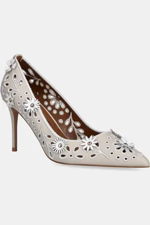 Kurt Geiger Szpilki skórzane Flower Belgravia kolor 4352544109