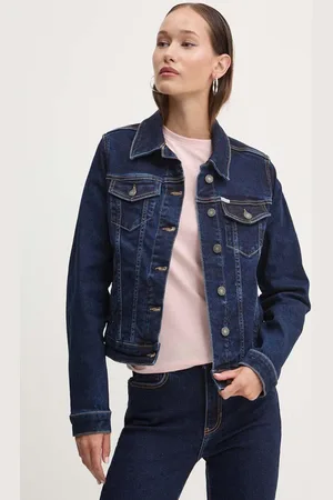 Guess Kurtka jeansowa damska kolor przejściowa W4YN55 D5CB1