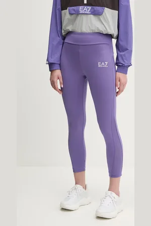 EA7 Legginsy treningowe kolor gładkie AF12627.7W000239