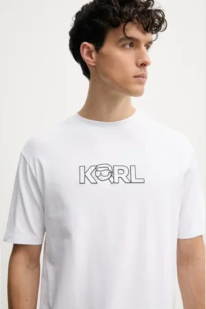 Karl Lagerfeld T-shirt męski kolor z nadrukiem 552235.755156