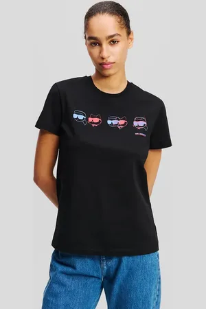 Karl Lagerfeld T-shirt bawełniany damski kolor A2W17114