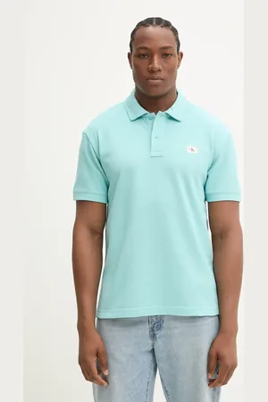 Calvin Klein Polo męski kolor gładki J30J327040