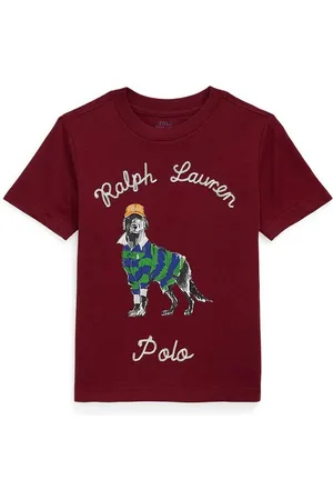 Ralph Lauren T-shirt bawełniany dziecięcy kolor z nadrukiem 322952497001