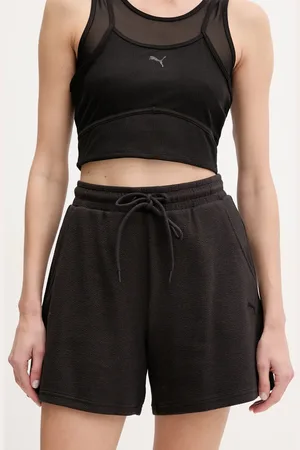 PUMA Szorty damskie kolor gładkie high waist 685062