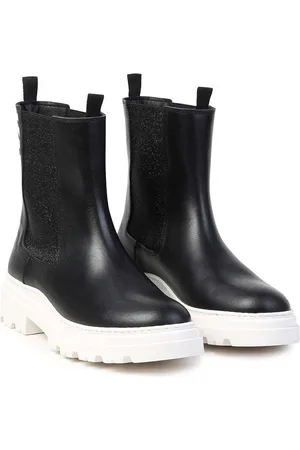 Karl Lagerfeld Sztyblety skórzane dziecięce kolor Z30308