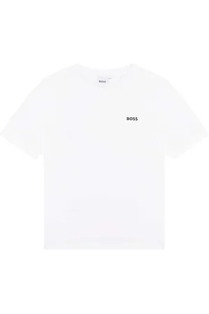 HUGO BOSS T-shirt bawełniany dziecięcy kolor gładki