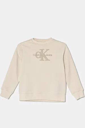 Calvin Klein Bluza bawełniana dziecięca kolor z aplikacją IN0IN00269