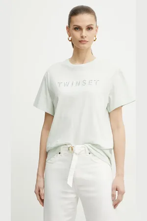 Twin-Set T-shirt bawełniany damski kolor 251TT2041
