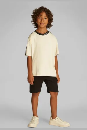 Calvin Klein T-shirt bawełniany dziecięcy kolor gładki IB0IB02457