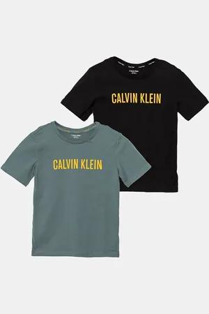 Calvin Klein T-shirt bawełniany dziecięcy 2-pack kolor z nadrukiem B70B700505