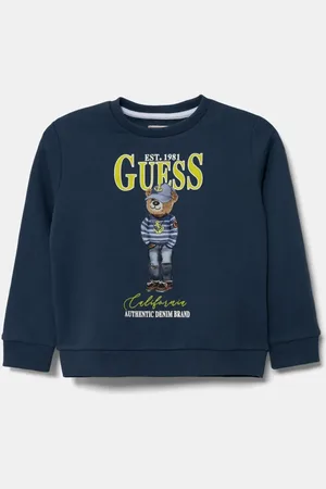Guess Bluza bawełniana dziecięca kolor z nadrukiem N5RQ05 KAD74