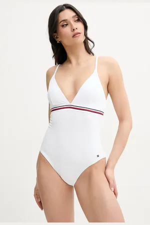 Tommy Hilfiger Jednoczęściowy strój kąpielowy kolor lekko usztywniona miseczka UW0UW05847