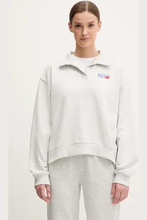 New Balance Bluza bawełniana damska kolor melanżowa WT51513AHH