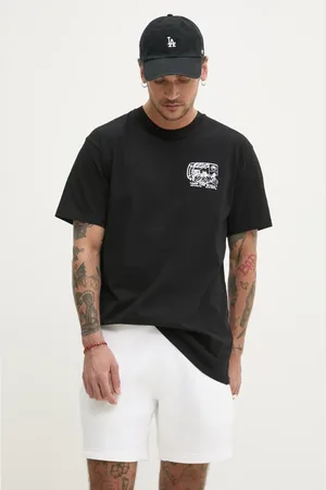Vans T-shirt bawełniany męski kolor z nadrukiem VN000NHPBLK1