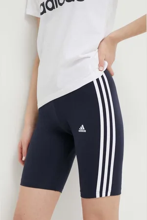 adidas Szorty damskie kolor z aplikacją medium waist HF5955