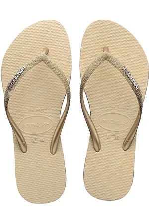 Havaianas Japonki SLIM SPARKLE II damskie kolor na płaskim obcasie 4146093.0154