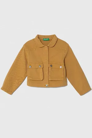 Benetton Kurtka jeansowa dziecięca kolor