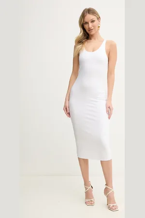 Armani Exchange Sukienka kolor midi dopasowana XW000820 AF13729