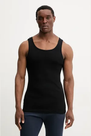 Resteröds T-shirt bawełniany ORIGINAL ribtank GOTS 2-pack kolor 7027.1