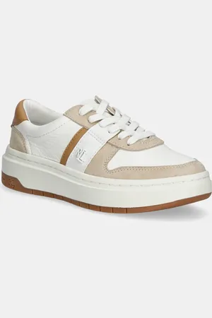 Ralph Lauren Sneakersy skórzane Harlie damskie kolor 802967037001