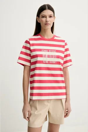Stand Studio T-shirt bawełniany Hallie damski kolor 62205-8500