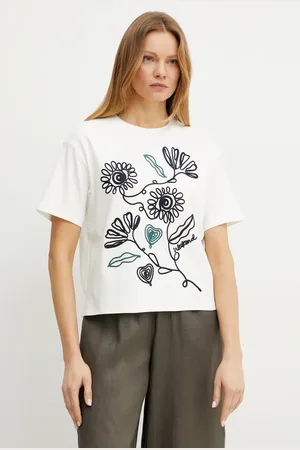 Max Mara T-shirt bawełniany damski kolor 2515941052600