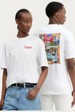 Sprayground T-shirt bawełniany kolor z nadrukiem SP311WHT