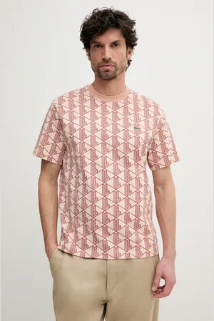 Lacoste T-shirt męski kolor wzorzysty TH2831