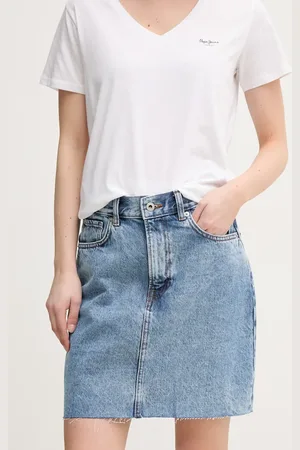 Pepe Jeans Spódnica jeansowa MINI SKIRT HW kolor mini prosta PL901124NC9