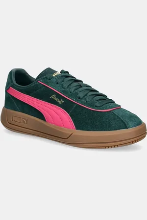 PUMA Sneakersy skórzane Club Klassika SD damskie kolor 400718