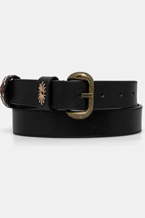 Max Mara Pasek skórzany damski kolor 2515501075600