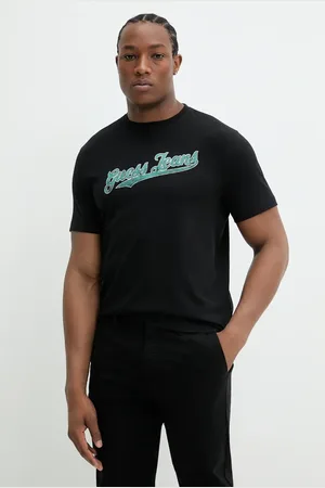 Guess T-shirt bawełniany męski kolor z nadrukiem M5GI54 K8FQ4