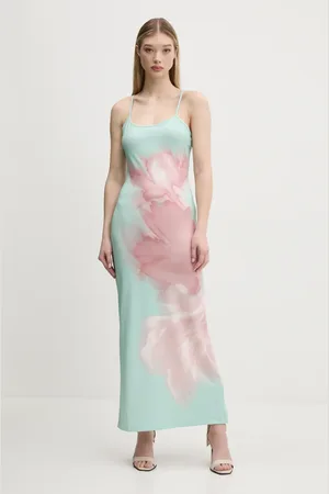 Desigual Sukienka LYON kolor maxi rozkloszowana 25SWVK44