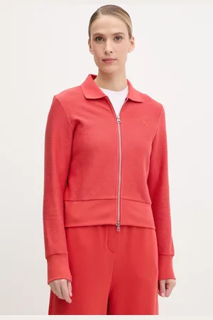 PUMA Bluza bawełniana damska kolor gładka 629781
