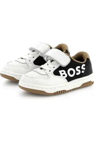 HUGO BOSS Sneakersy skórzane dziecięce kolor J52160