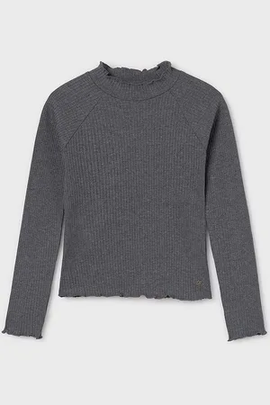 Mayoral Longsleeve dziecięcy kolor z półgolfem 7002