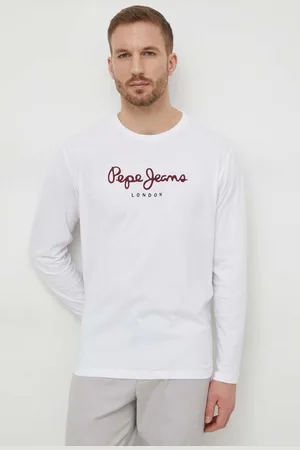 Pepe Jeans Longsleeve bawełniany Eggo Long kolor z nadrukiem PM508209.800
