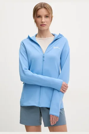 Jack Wolfskin Bluza sportowa Baiselberg kolor z kapturem gładka 1710772