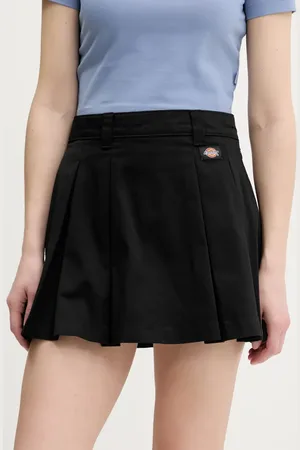 Dickies Spódnica kolor mini rozkloszowana DK0A4Z87BLK1